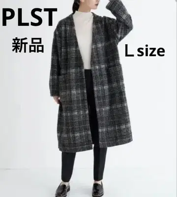[새상품] PLST 울 블렌드 저지 가디건 L 사이즈