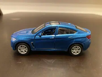 BMW X6 미니카 파란색