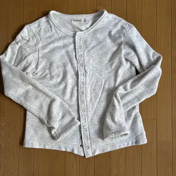 BEAMS BOY 그레이 긴팔 가디건
