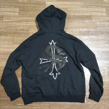 새상품급 supplier 서플라이어 지퍼 후드티 블랙 L
