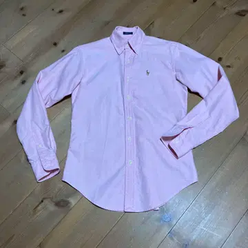 [ 가격 인하 ] 랄프 로렌 긴팔 버튼 다운 셔츠 살몬 핑크 사이즈 0