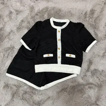 MINAGRAM 블랙 화이트 셋업