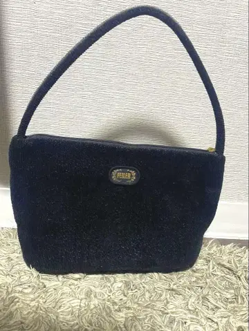 FELIERA 블랙 꽃무늬 자수 핸드백 파우치 포함