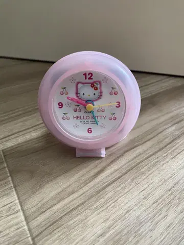 헬로키티 핑크 탁상형 알람 시계