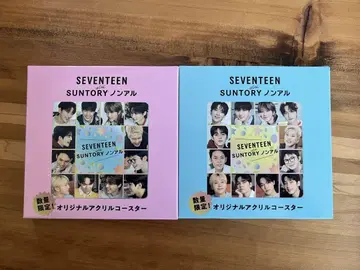 산토리 SEVENTEEN 오리지널 아크릴 코스터 2개 세트
