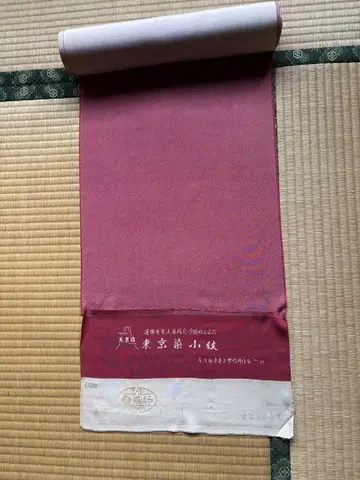 옷감 도쿄 염색 코몬 순수 실크 미사용