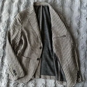 새상품급 ZARA 하운드 투스 테일러드 자켓 하운드투스 M 사이즈 2B
