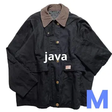 JAVA 워크 자켓 안감 퀼팅 아웃도어 스트릿 블랙 가을/겨울