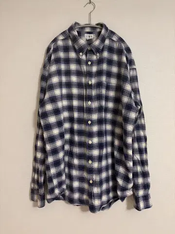 90년대 J.CREW 거인 택 플란넬 체크 셔츠 오버 사이즈 XLT