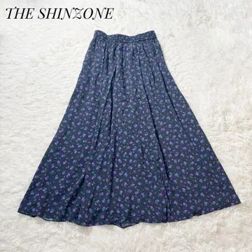 THE SHINZONE 신존 플라워 프린트 롱 개더 스커트