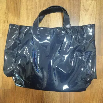 cachecache 소프트 에나멜 쇼핑백 네이비