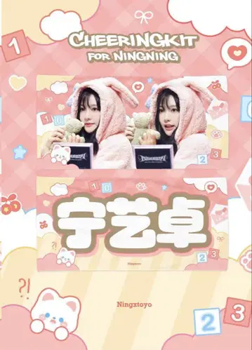 aespa 닝닝 슬로건 레어 중국