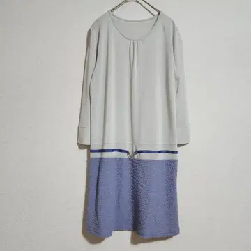 [ Voie lactee ] ( M L ) 투톤 컬러 절개 원피스/플레어