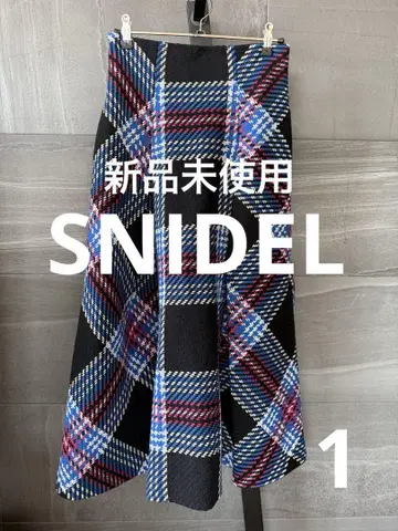 snidel 로빙 체크 롱 스커트 사이즈 1