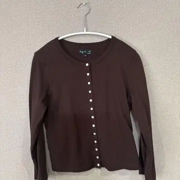 에네스베 가디건 브라운 M 사이즈