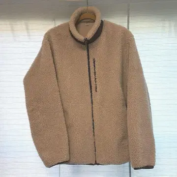 유니클로 방풍 플리스 자켓 베이지 XL
