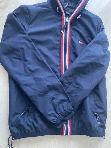 Tommy Hilfiger 후드 부착 네이비 자켓