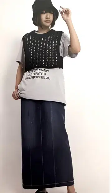 아얀 스트레치 던거리 펜슬 스커트 택 포함 새상품 Ayane