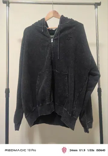 [ CLEL ] 헤비웨이트 로고 자수 풀 집업 후드티