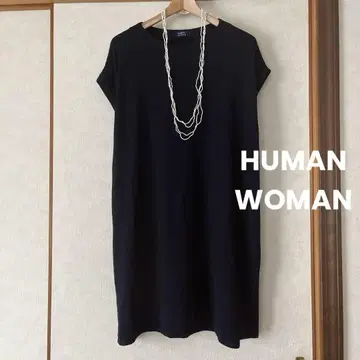 HUMAN WOMAN 새상품급 상의 튜닉 원피스 모 100%