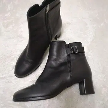 REGAL 리 사이드 지퍼 숏부츠 블랙 25cm