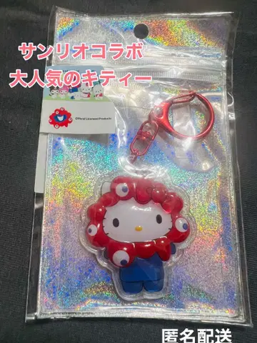 완판 새상품 오사카 만박 한정판 헬로키티 미야쿠미야쿠 푹푹 입체 키링