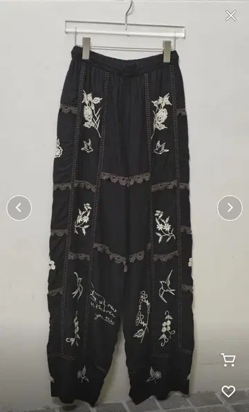 TODAYFUL EmbroideryPatchworkTrousers 블랙