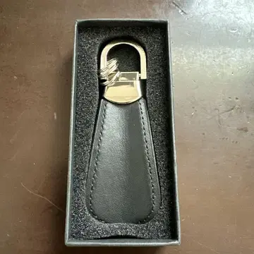 소 가죽 구두 주걱 키링 블랙 미사용 새상품