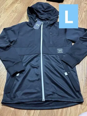 언더 아머 블랙 후드 부착 자켓 L
