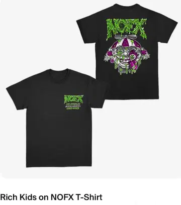 Rich Kids on NOFX T셔츠 블랙
