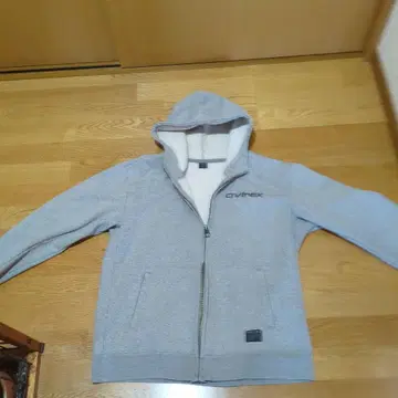 avirex 그레이 풀 집업 후드티 2XL