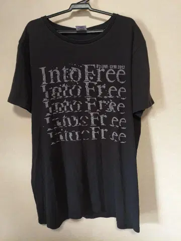 B'z 2012 INTO FREE EXTRA 티셔츠 BK L 사이즈