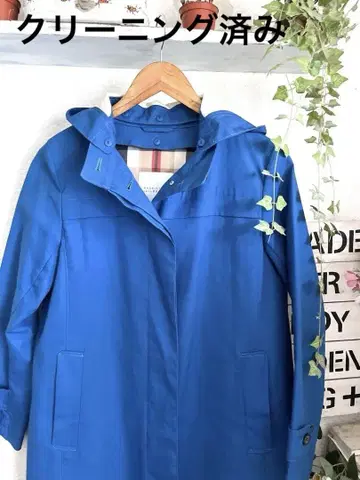 새상품급 매킨토시 철학 충전솜 라이너 포함 블루 파랑 코트 38