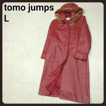 tomo jumps 가죽 코트 L 롱 코트