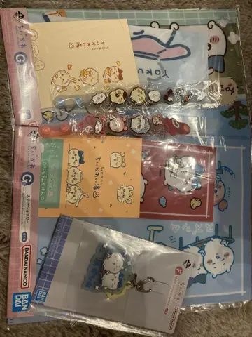 치이카와 (먼작귀) 제일복권 G, F 클리어 파일, 러버 참 하치와레 등