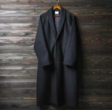 Pablo vinci Melton gown coat black L 사이즈