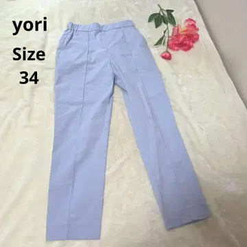 [ 오샤레 yori ] 스카이블루 캐주얼 팬츠 사이즈 34