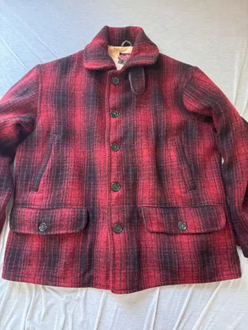 빈티지 30's 블랙 택 l.l.bean 옴브레 헌팅 자켓