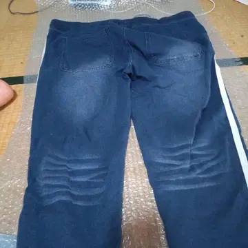 네이비 사이드 스트라이프 셋업