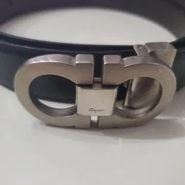 Salvatore Ferragamo 가죽 벨트 블랙
