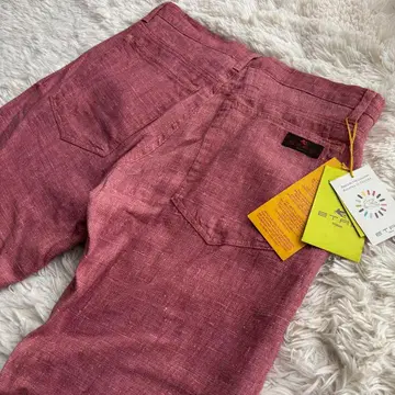 택 포함 ETRO 린넨 100% 팬츠 이탈리아제 슬랙스