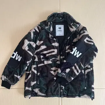 rvdw 카모 패턴 플리스 자켓