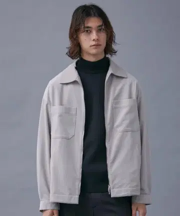 PUBLIC TOKYO 폴리 코듀로이 지퍼 블루종