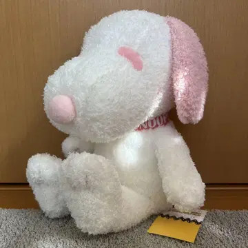 새상품 SNOOPY 스누피 앉은 BIG 특대형 봉제 인형 핑크