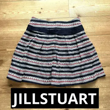 JILLSTUART 스트라이프 플레어 스커트 사이즈 2