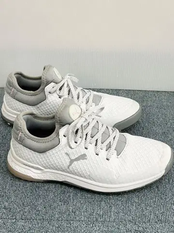 Puma 골프화 여성용 화이트/그레이 스파이크리스 23.5cm