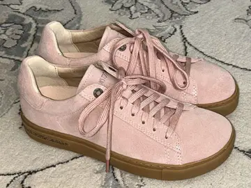 Birkenstock Bend Low 소프트 핑크 스웨이드 스니커즈
