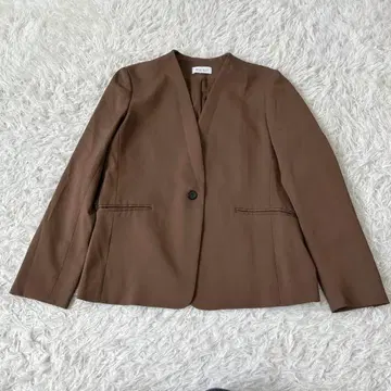 PLST 플라스테 노카라 자켓 M 브라운