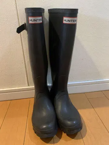 HUNTER 러버 장화 블랙