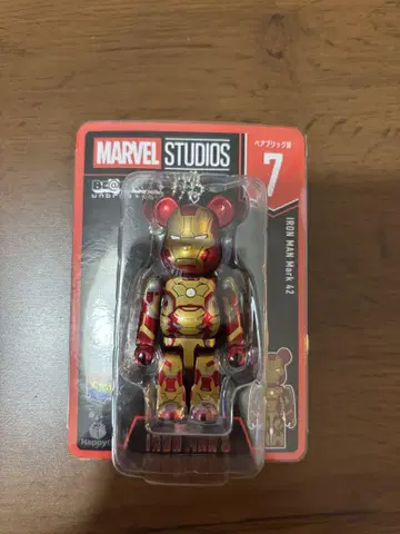 [ 새상품 ] MARVEL 베어브릭 아이언맨 마크 42 7번